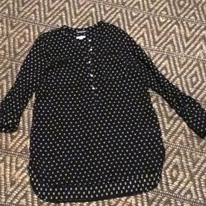 Merona XXL black and white cotton tunic.